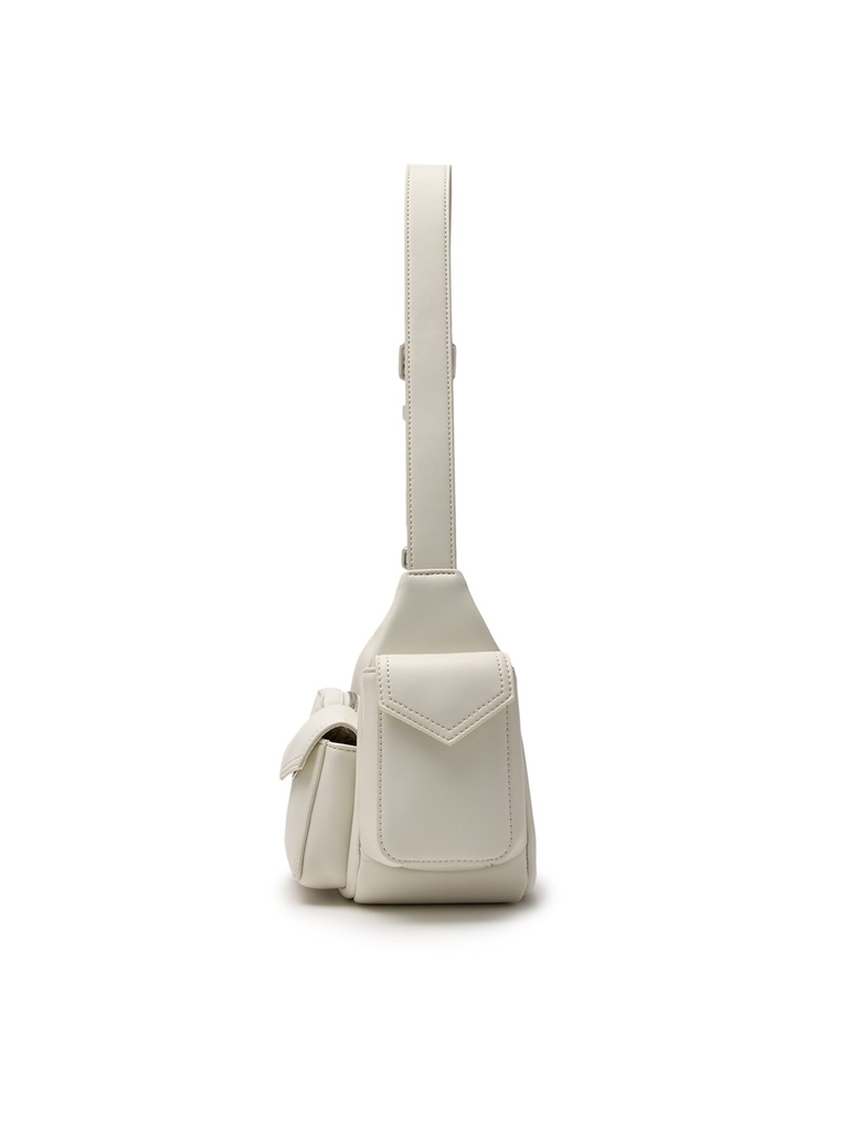 Túi MLB Korea Multi Pocket Cargo Bag New York Yankees Cream