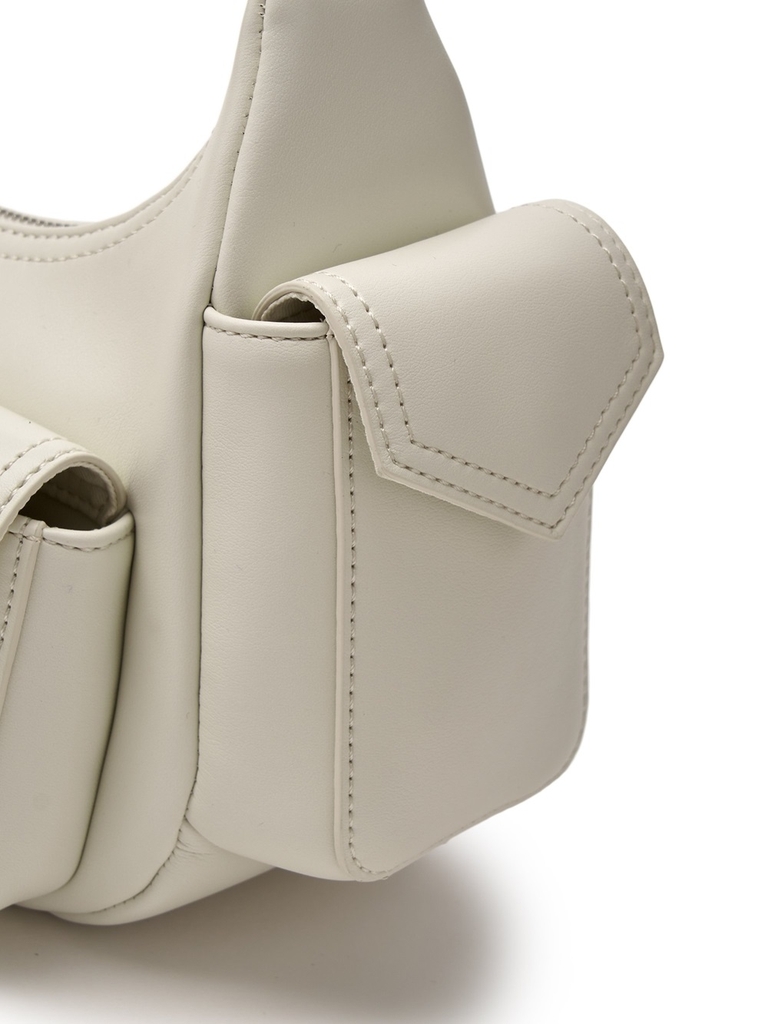 Túi MLB Korea Multi Pocket Cargo Bag New York Yankees Cream