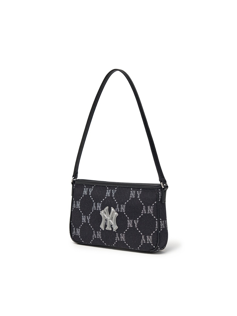Túi MLB Dia Mono Jacquard Mini Hobo Bag New York Yankees Black