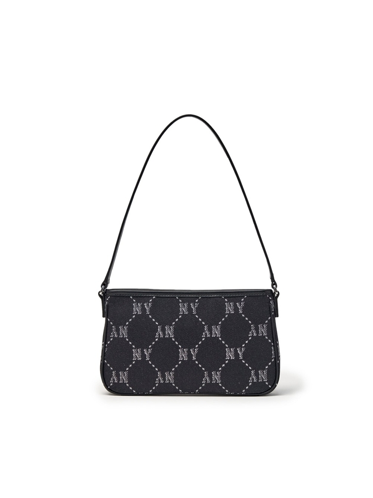 Túi MLB Dia Mono Jacquard Mini Hobo Bag New York Yankees Black