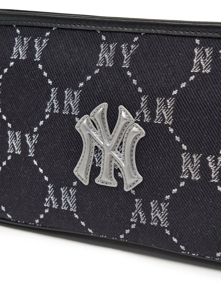 Túi MLB Dia Mono Jacquard Mini Hobo Bag New York Yankees Black