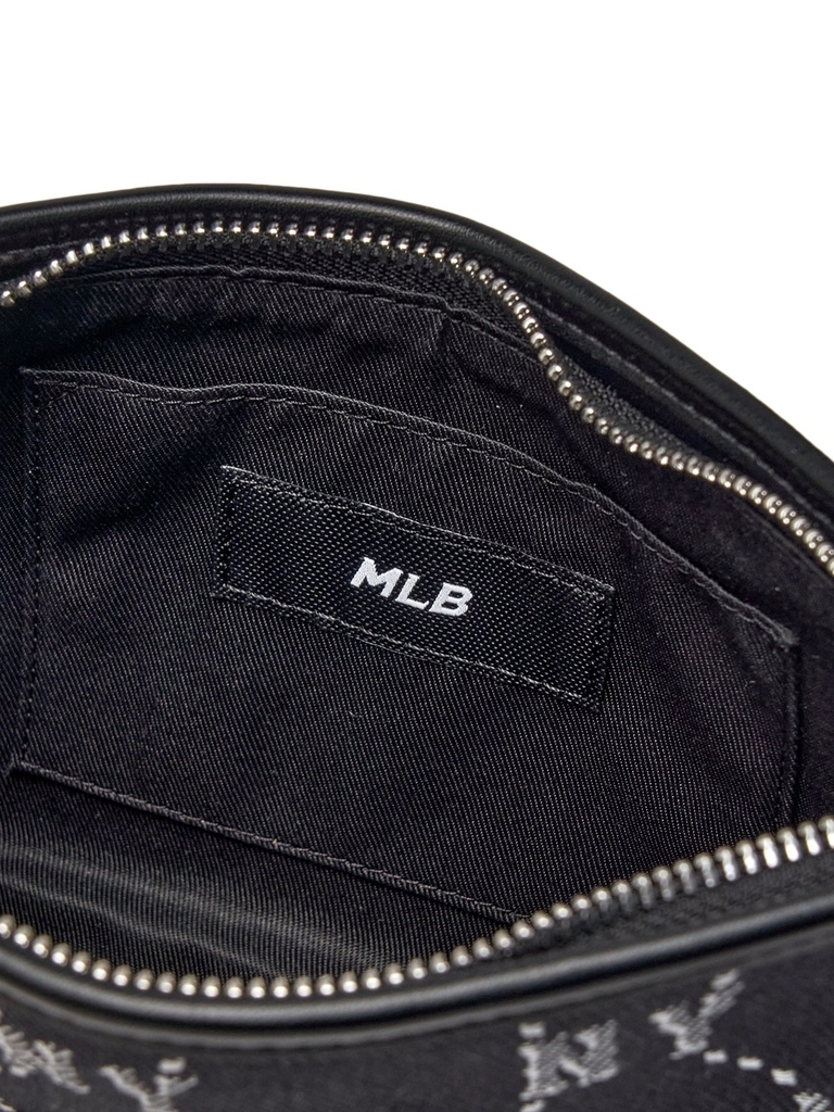 Túi MLB Dia Mono Jacquard Mini Hobo Bag New York Yankees Black