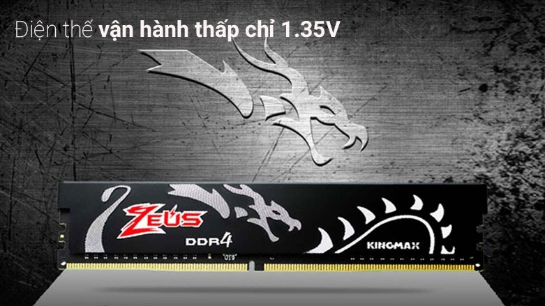 RAM PC KINGMAX HEATSINK (Zeus) (1 x 32GB) DDR4 3200MHz