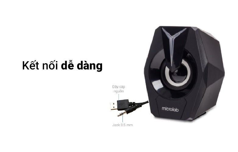 LOA MICROLAB B26 / 2.0 (new) - 4 W RMS Màu: Đen