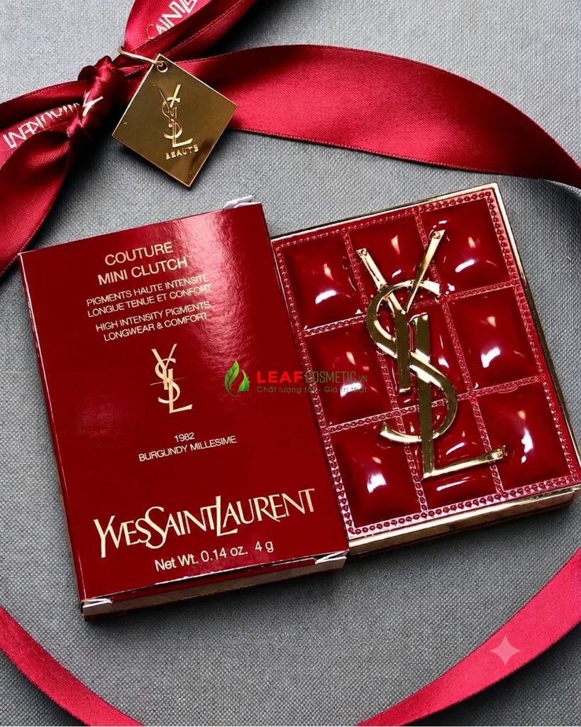 Bảng Phấn Mắt 4 Màu YSL Couture Mini Clutch Holiday Collector 1982 Burgundy Millesime – Phiên Bản Giới Hạn 2026