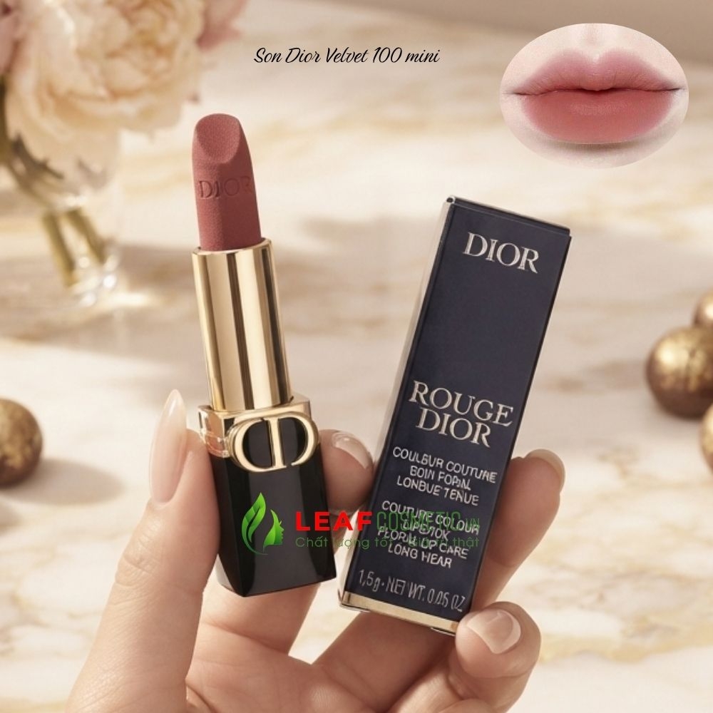 Set Son Mini Dior Rouge Dior 100 Nude Look – Phiên Bản Hộp Ngôi Sao Giới Hạn (Quà Tặng Trung Thu)