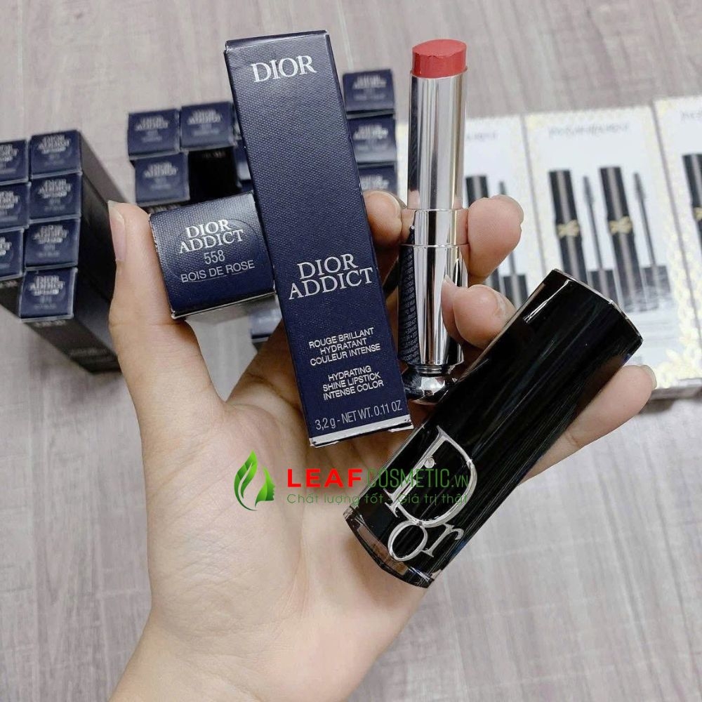 Son Dior Addict Hydrating Shine 558 - Hồng Đất Pha Cam