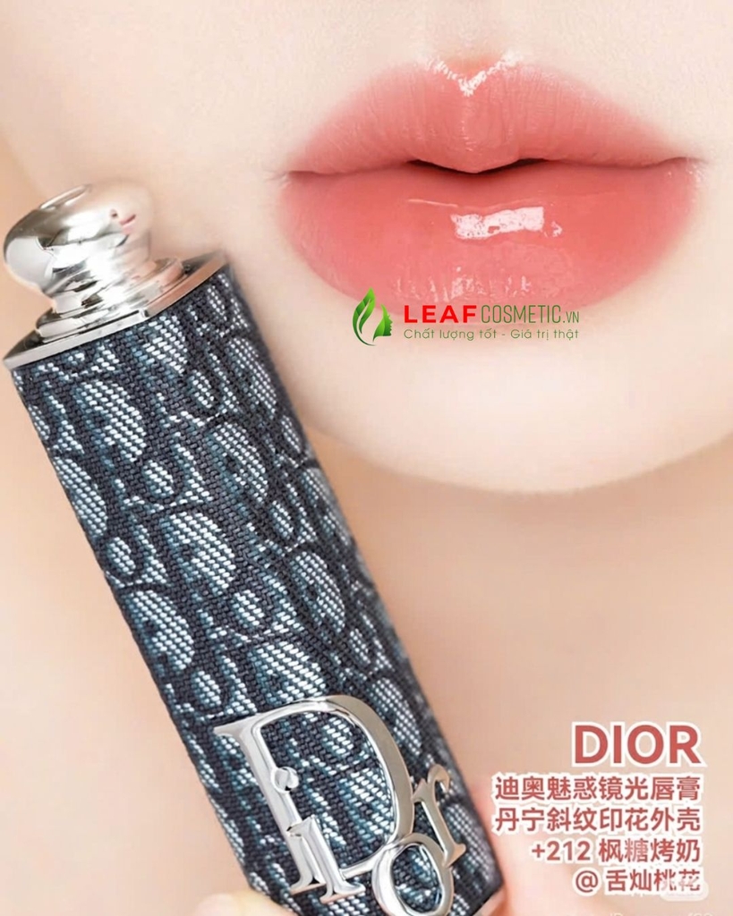 Son Dior Addict Glass 212 Tutu - Màu Cam San Hô (Vỏ Bạc)
