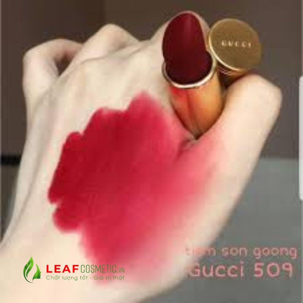 Son Thỏi Gucci Rouge À Lèvres Mat 509 Janie Scarlet – Màu Đỏ Trầm