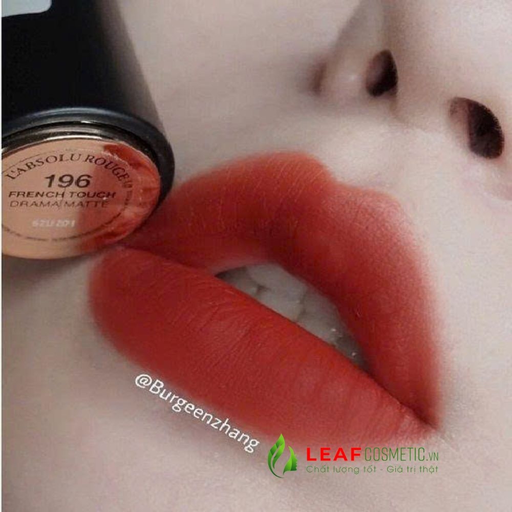 Son Lancôme L'Absolu Rouge Intimatte 196 French Touch – Màu Đỏ Gạch
