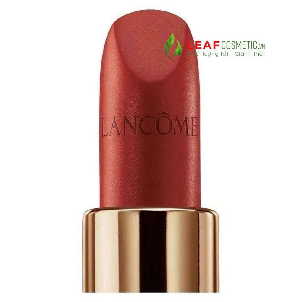 Son Lancôme L'Absolu Rouge Intimatte 196 French Touch – Màu Đỏ Gạch (Vỏ vàng)