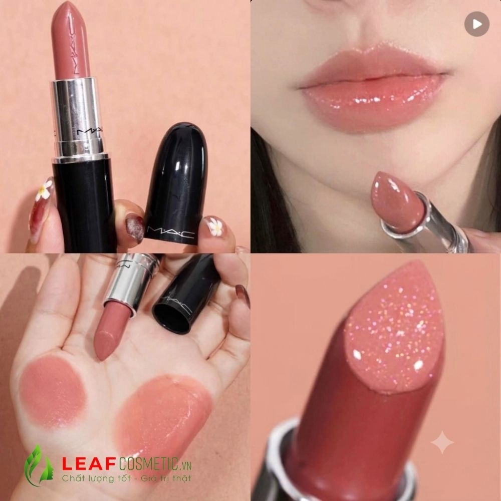 Son MAC Lustreglass 540 Thanks It's MAC - Hồng Nâu Nude