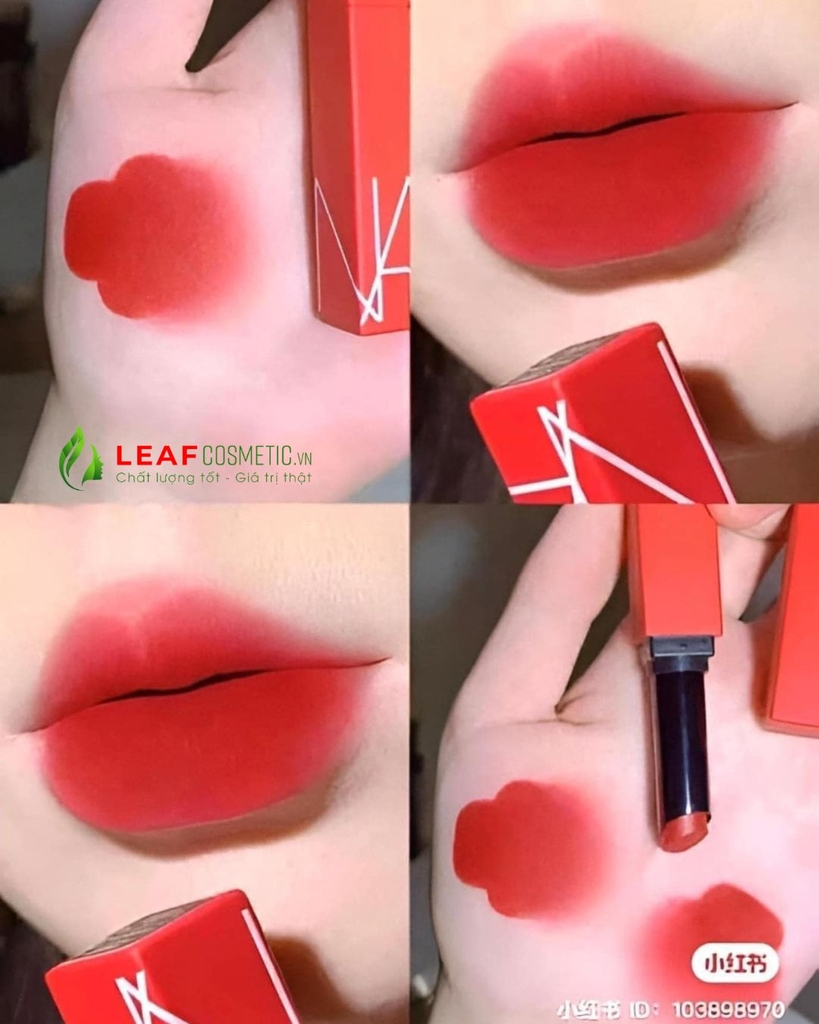 Son Thỏi Nars Powermatte Lipstick 130 Feel My Fire - Màu Đỏ Cam