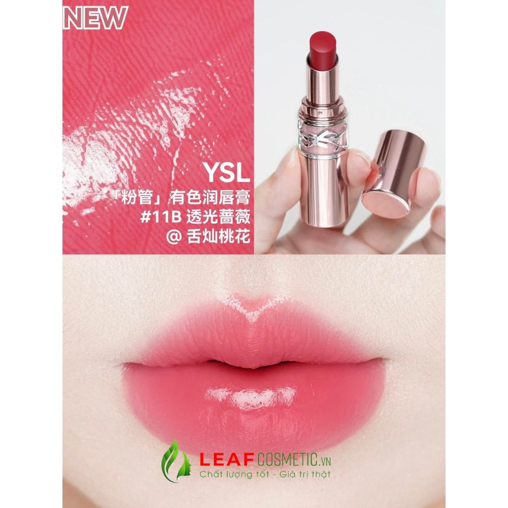 Son Dưỡng YSL Loveshine Candy Glow 11B Berry Lolly - Hồng Dâu