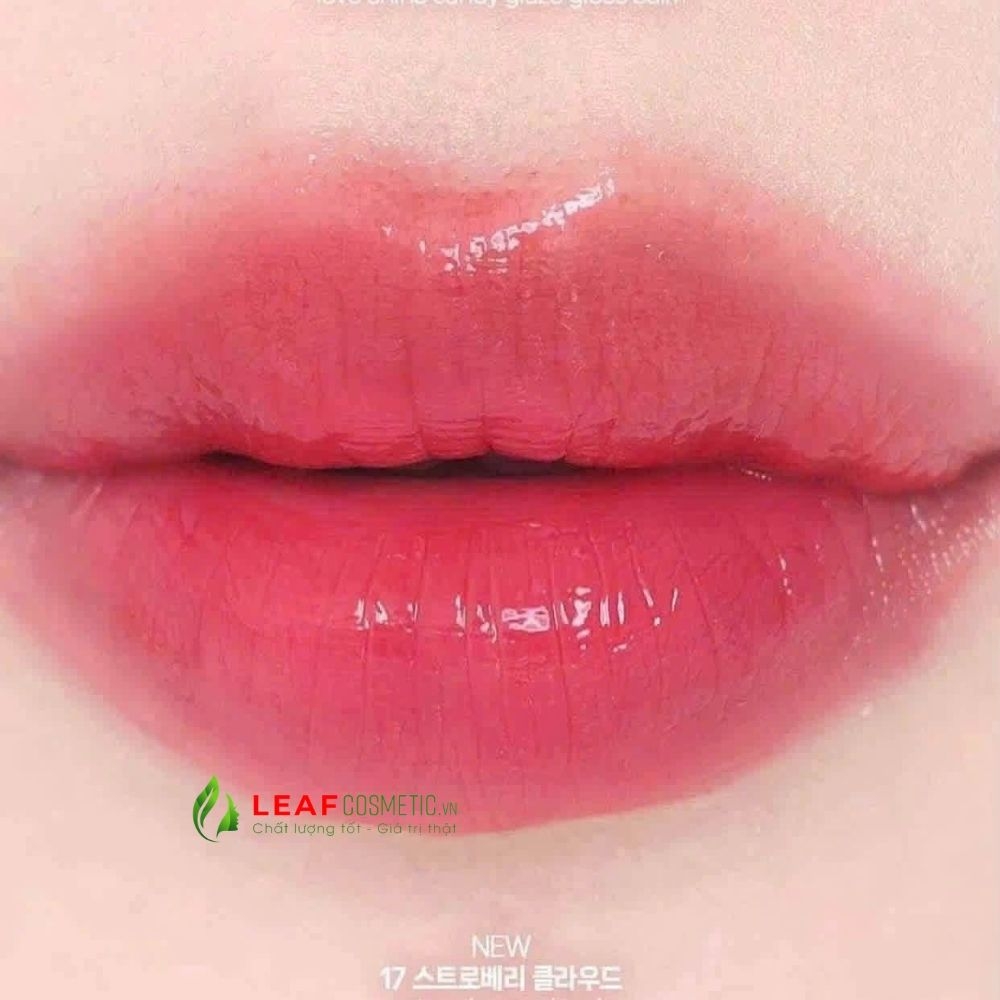 Son Dưỡng Bóng YSL Loveshine Candy Glaze 17 Strawberry Cloud – Màu Hồng Dâu