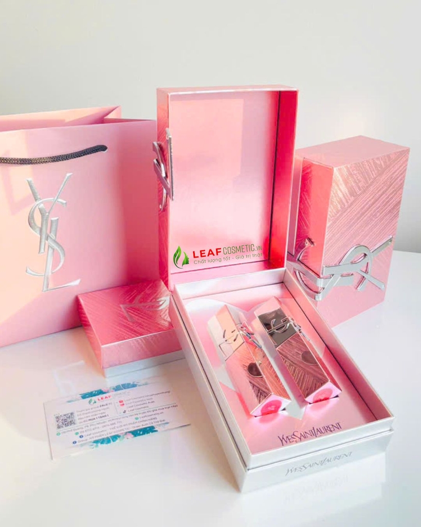 Set 2 Son YSL Love Light Collection 2026 Phiên Bản Giới Hạn Lễ Thất Tịch (Màu 445 & 610)