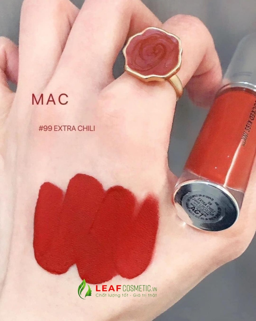 Son Kem MAC Locked Kiss Ink 99 Extra Chili – Đỏ gạch