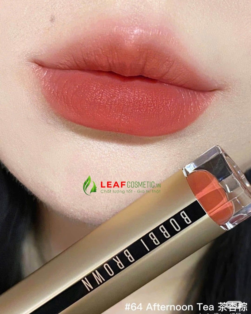Son Kem Lì Bobbi Brown Luxe Matte Liquid Lipstick 64 Afternoon Tea – Màu Cam Nâu Trà Sữa