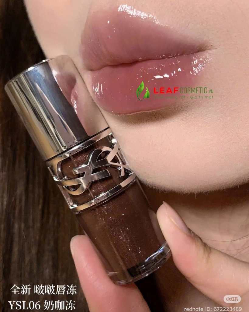 Son Dưỡng YSL Loveshine Plumping Lip Oil Gloss 06 Espresso Stardust - Nâu Trầm