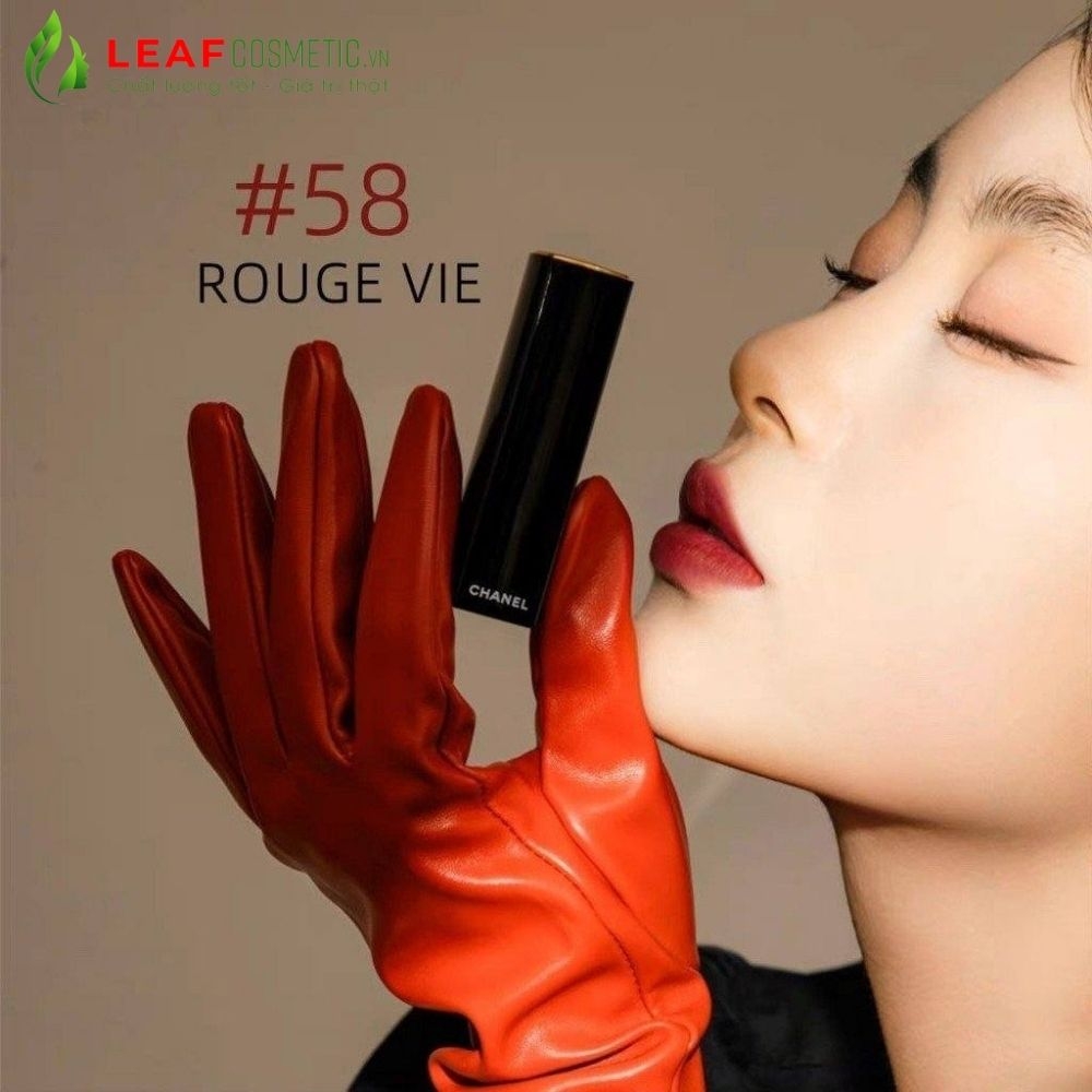 Son Chanel Rouge Allure Velvet Limited Edition 58 Rouge Vie – Đỏ Mận
