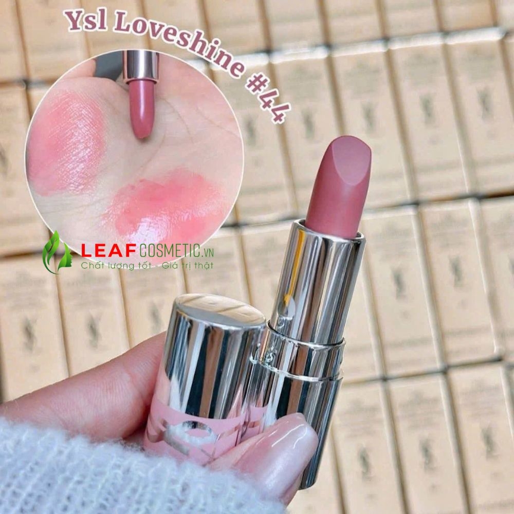 Son Dưỡng YSL Loveshine Candy Glow 44 Nude Lavalliere -  Màu Hồng Nude (Mini Size 1.3g)