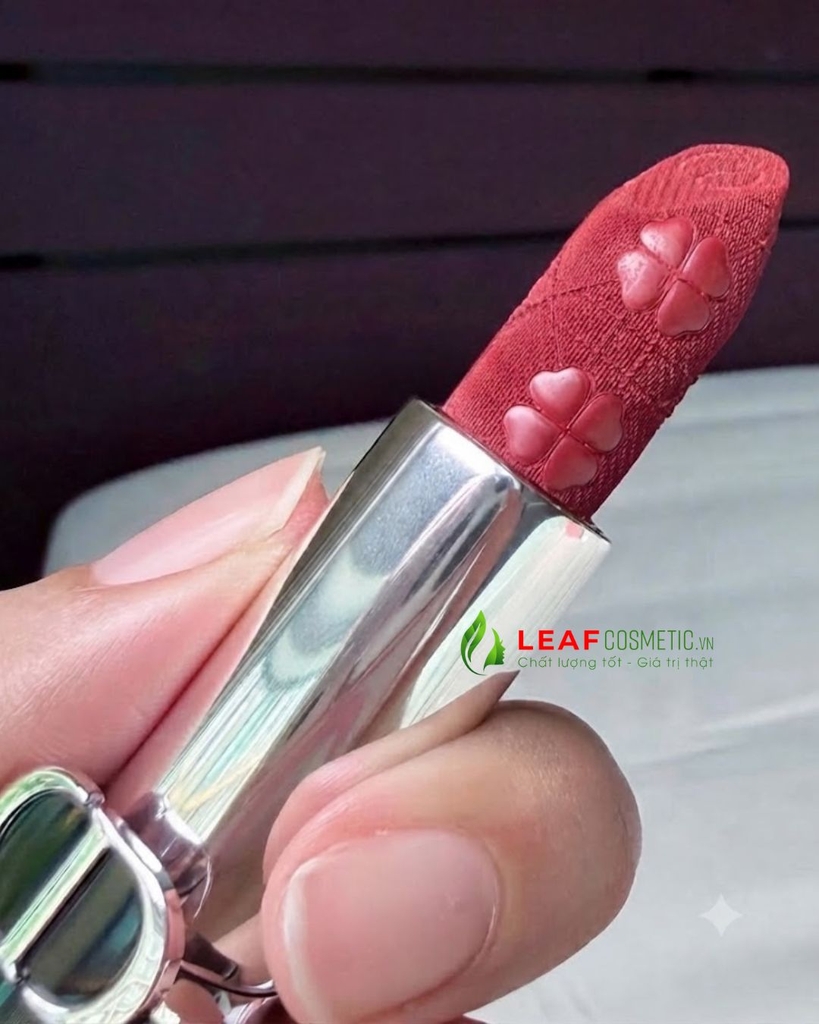 Son Thỏi Rouge Dior Velvet Limited Edition 951 Talisman - Màu Đỏ Đất (Phiên Bản Cỏ 4 Lá)
