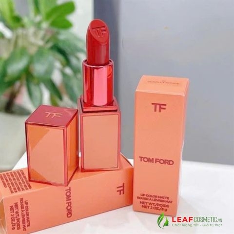 Son Thỏi Tom Ford Lip Color Matte Limited Edition 16 Scarlet Rouge - Màu Đỏ Thuần (Vỏ Cam)