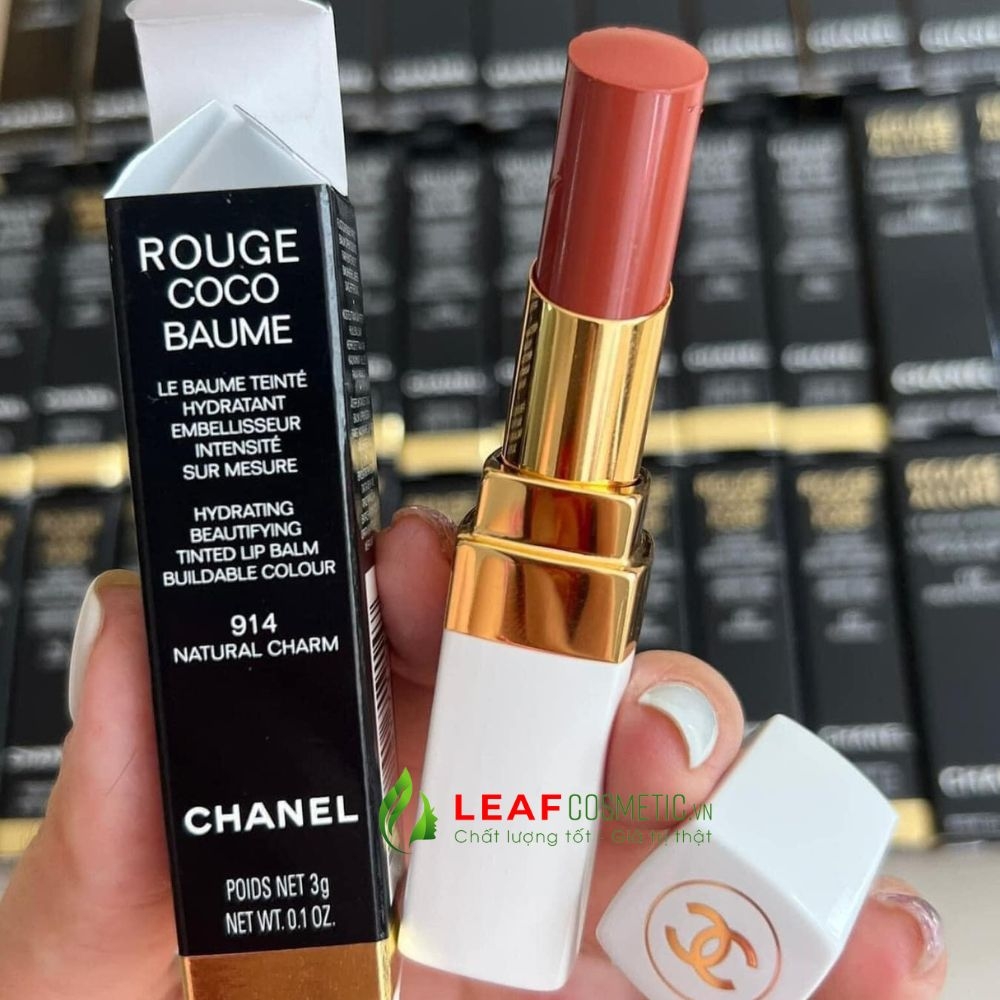 Son Dưỡng Chanel Rouge Coco Baume 914 Natural Charm - Cam Đất