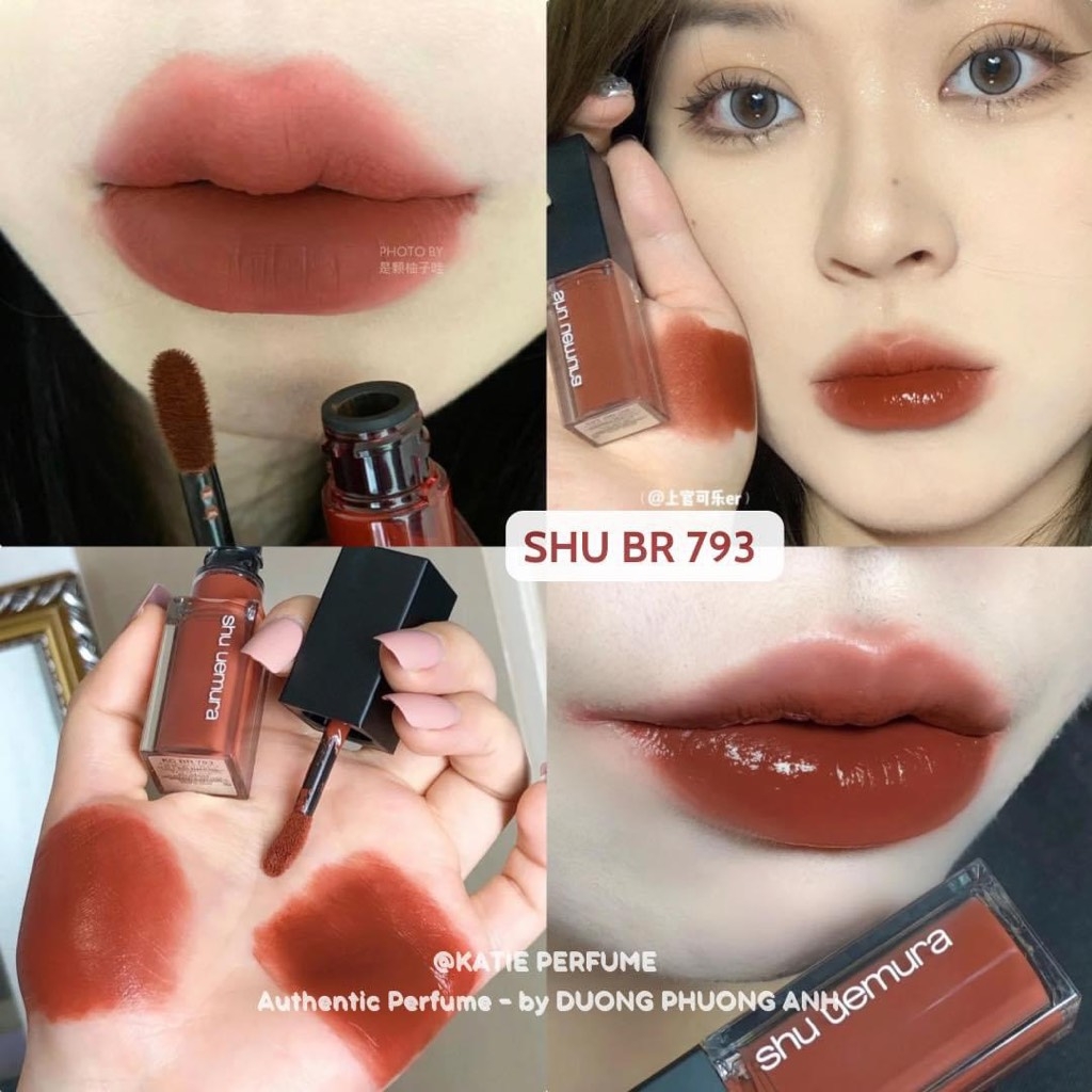 Son Kem Shu Kinu BR 793 - Đỏ Nâu Caramel
