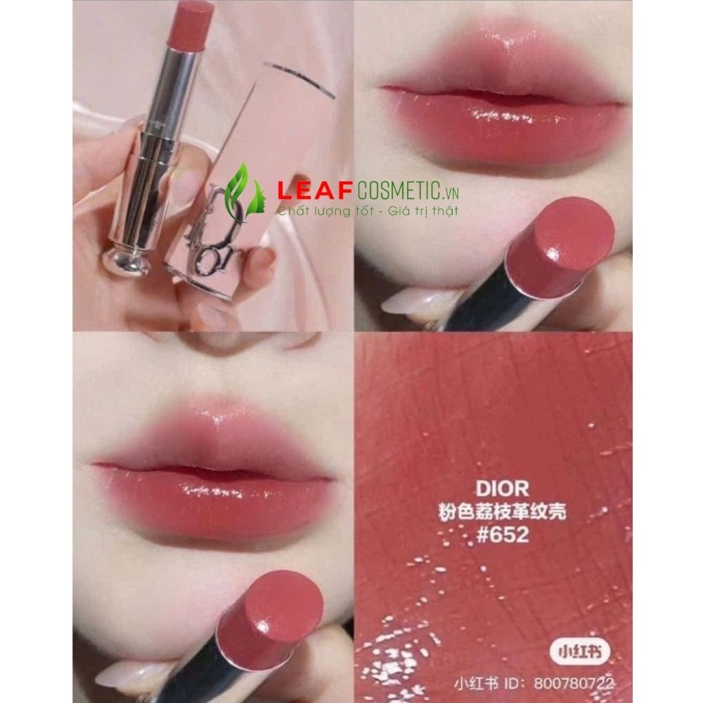 Son Dior Addict Hydrating Shine Lipstick 652 Rose Dior - Hồng Đất