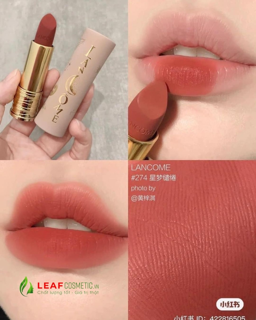 Son Lancôme L'Absolu Rouge Intimatte 274 Killing Me Softly - Màu Trà Sữa