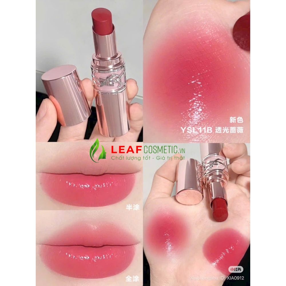 Son Dưỡng YSL Loveshine Candy Glow 11B Berry Lolly - Hồng Dâu