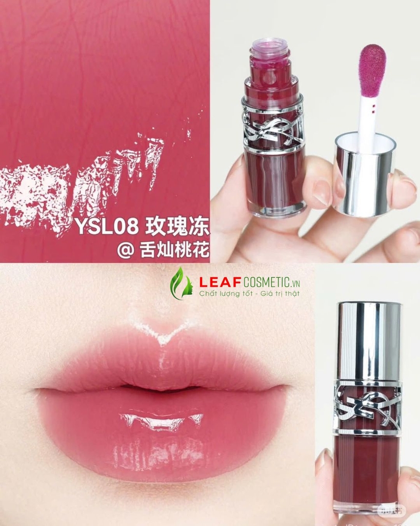 Son Dưỡng YSL Loveshine Plumping Lip Oil Gloss 08 Purple Dream - Tím Mận
