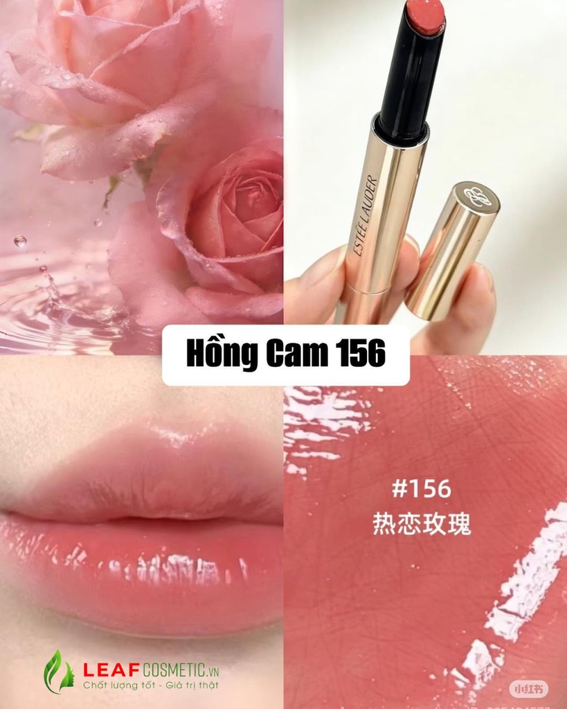 Son Thỏi Estee Lauder Pure Color Revitalizing Crystal Balm 156 Crystal Baby - Màu Hồng Đào (NoBox)