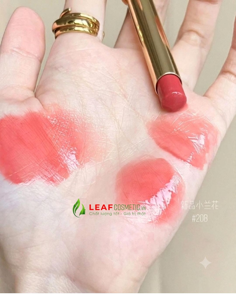 Son Gucci Rouge De Beaute Brillant Flora Limited Edition 208 They Met In Argentina - Màu Hồng Đất Nude