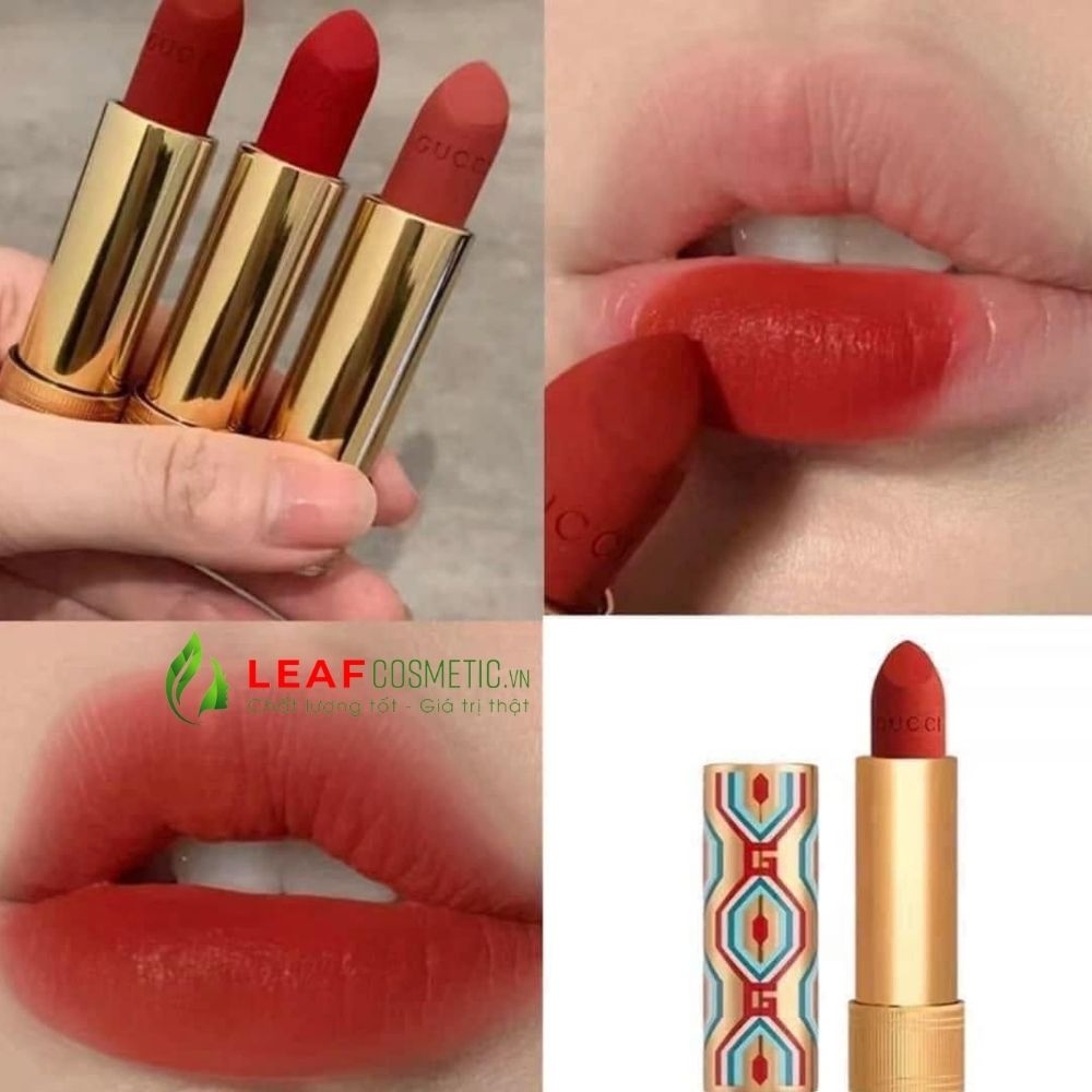 Son Thỏi Gucci Rouge À Lèvres Mat 505 Janet Rust - Màu Đỏ Gạch (Limited Edition)