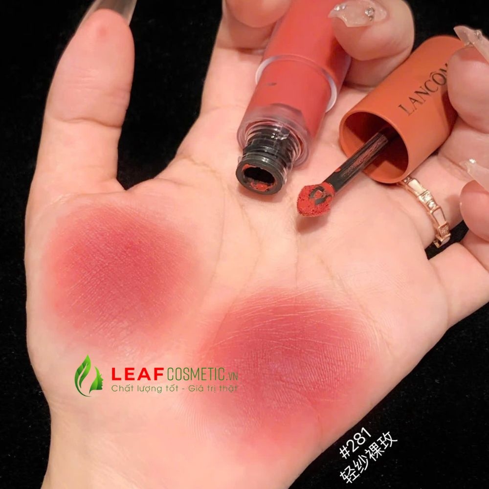 Son Kem Lancome Labsolu Rouge Intimatte Liquid Lip 281 Deshabille - Hồng Cam Đất