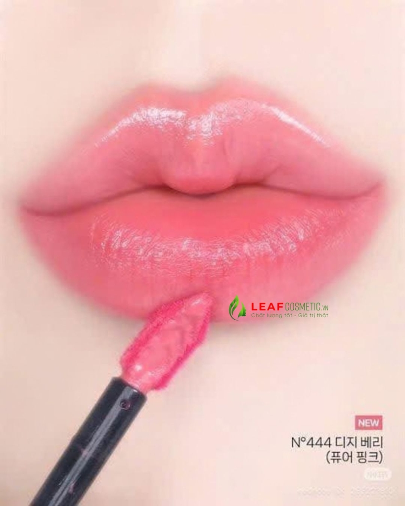 Son Kem Bóng YSL The Inks Vinyl Cream Vỏ Trái Tim 444 Dizzy Berry – Màu Hồng Berry
