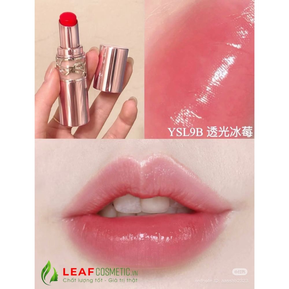 Son Dưỡng YSL Loveshine Candy Glow 9B Cherry Bliss - Hồng Anh Đào
