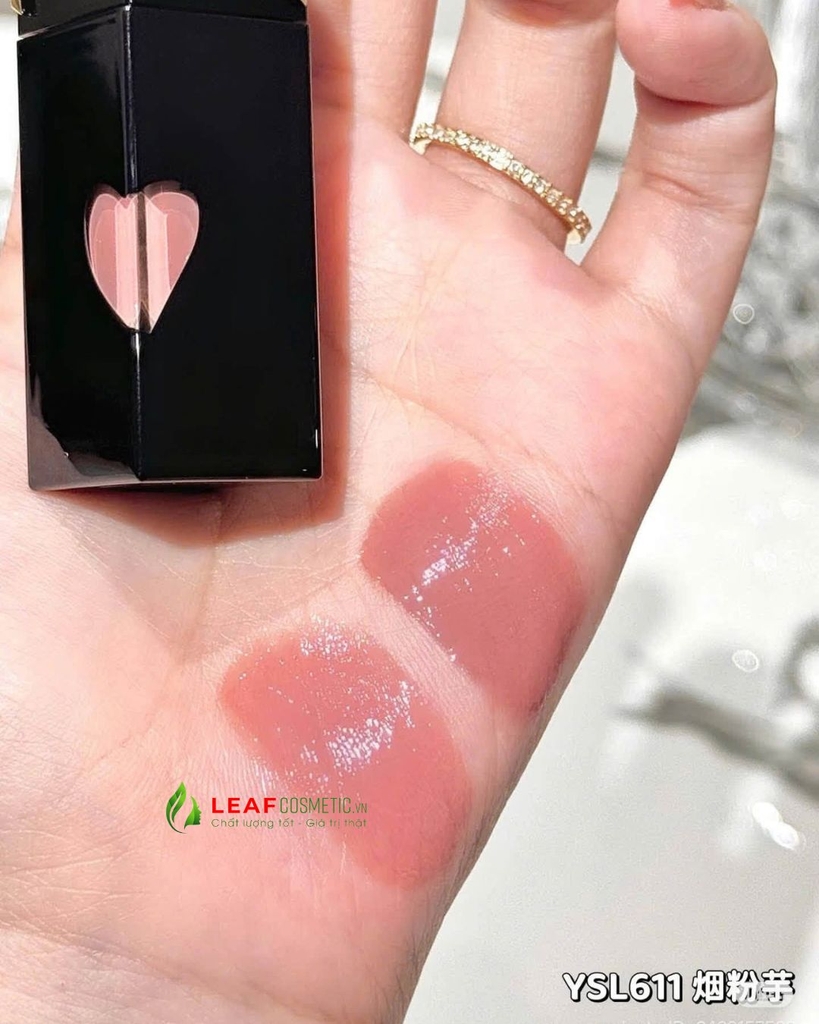 Son Kem Bóng YSL The Inks Vinyl Cream 611 Mauve Provocation – Màu Hồng Khói