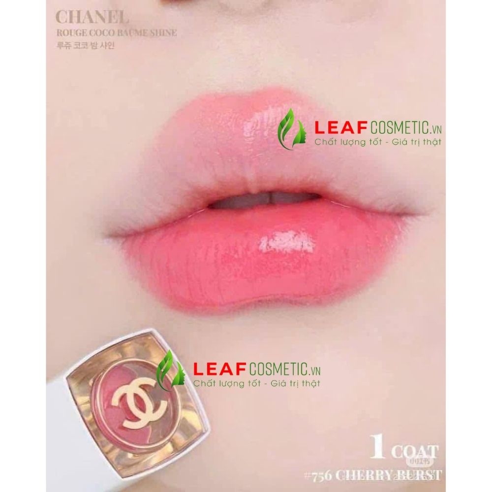 Son Chanel Rouge Coco Baume 756 Cherry Burst - Đỏ Hồng Cherry