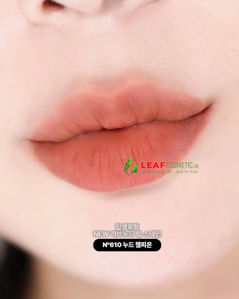 Son Kem YSL Lovenude Lip Stain 610 Nude Champion – Màu Cam Trà Đất
