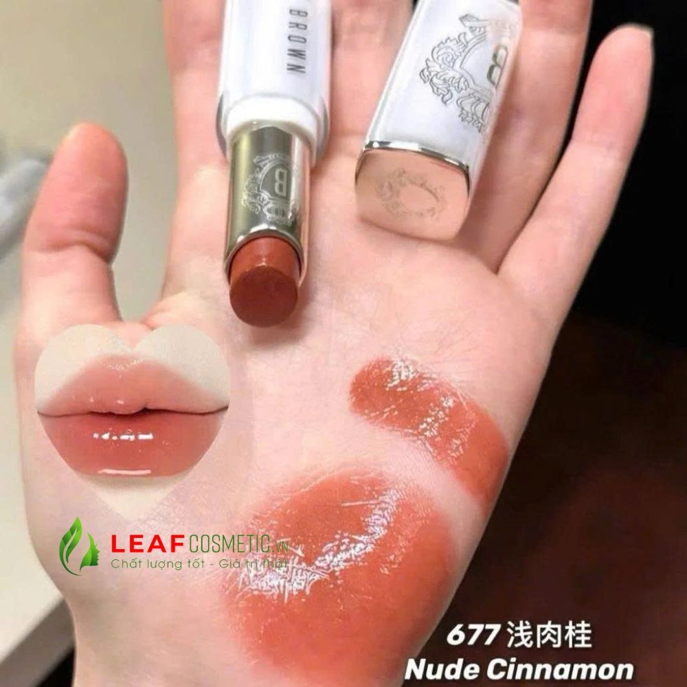 Son Dưỡng Bobbi Brown Extra Color Shine 677 Nude Cinnamon - Màu Cam Đất