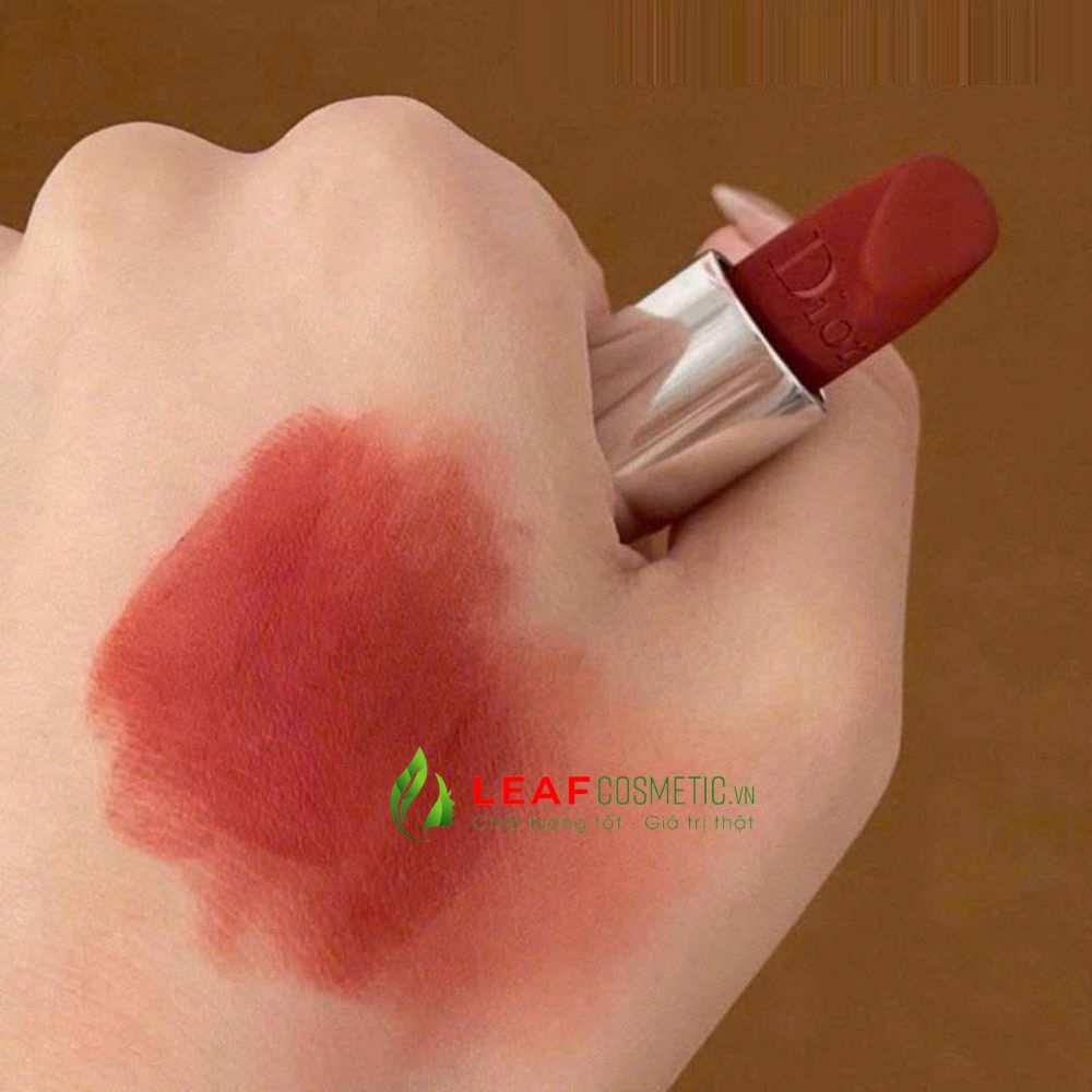 Son Thỏi Dior Rouge Dior Velvet 228 Baby Look – Màu Đỏ Cam Đất (Tặng kèm túi hãng)