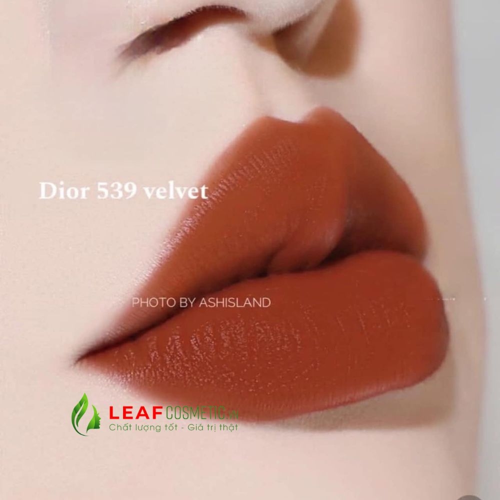 Son Dior Rouge Velvet 539 Tera Bella - Màu Đỏ Cam Đất (Phiên Bản Nắp Châm)
