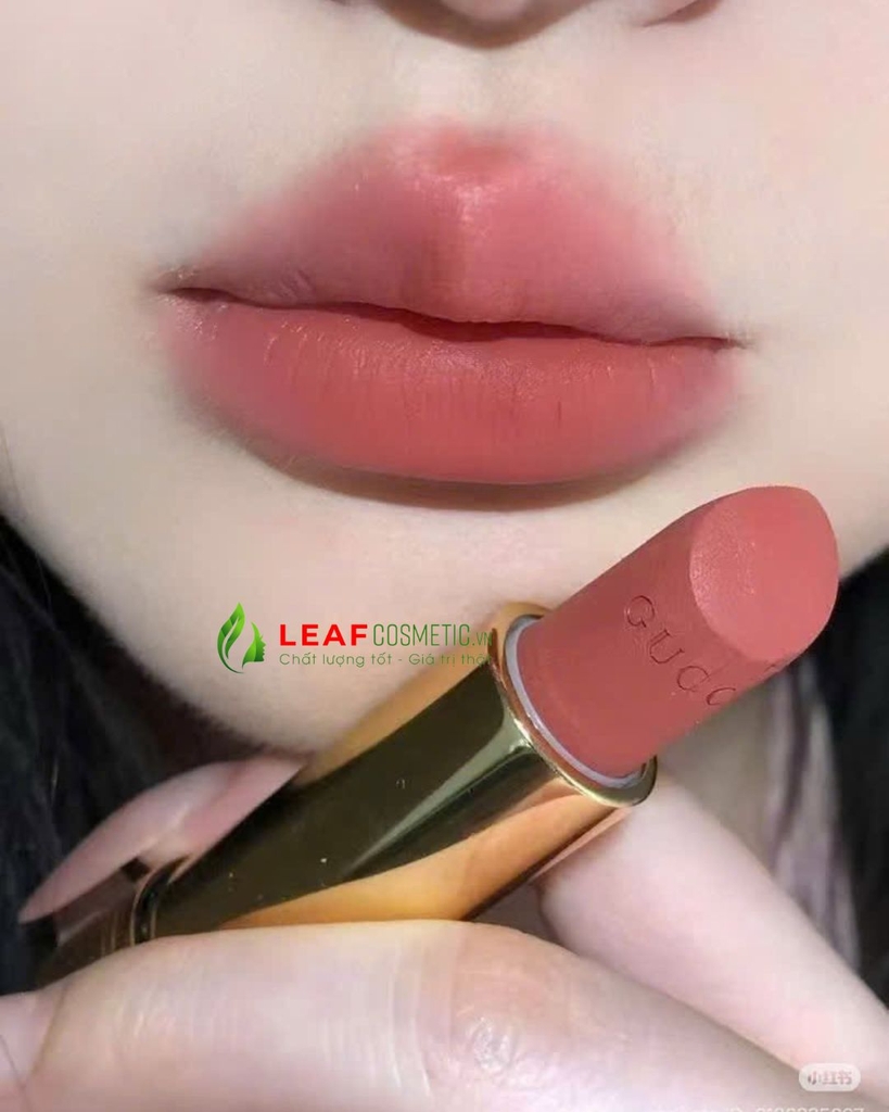 Son Thỏi Gucci Rouge À Lèvres Mat 217 Valeria Rose – Màu Hồng Cam Đất