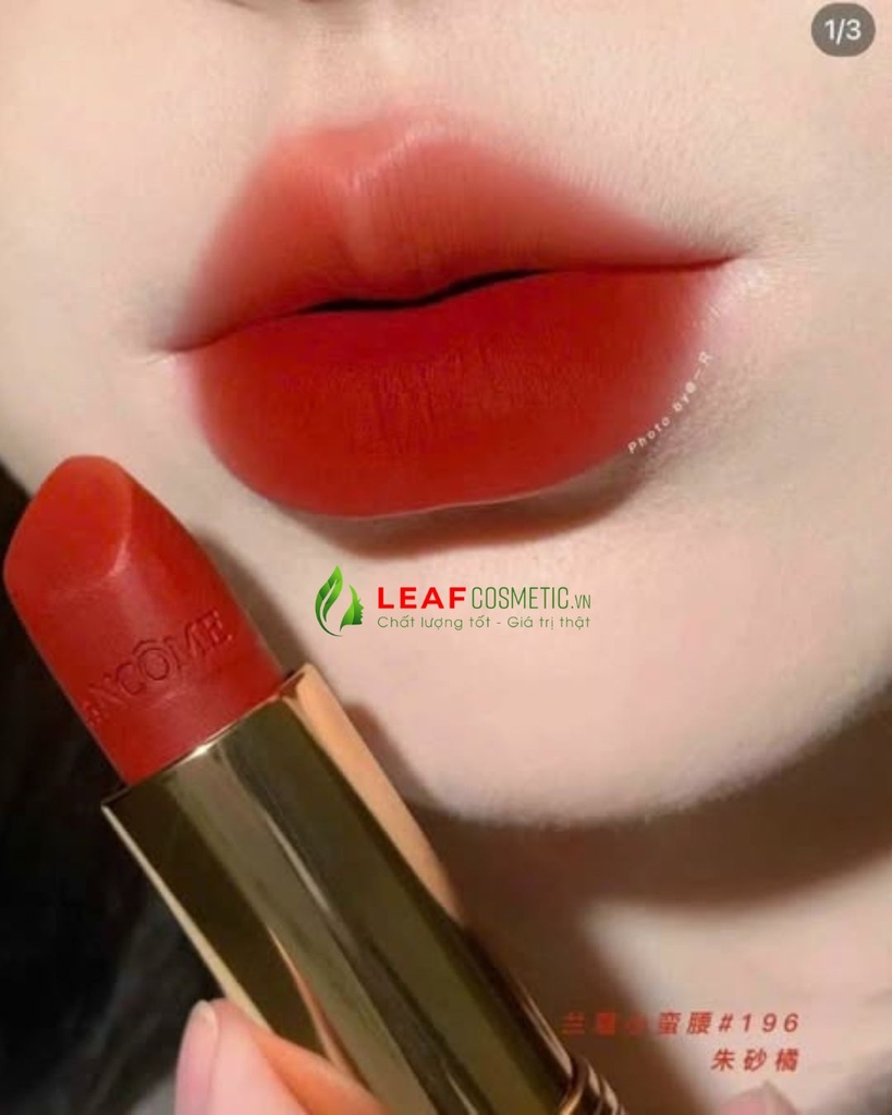 Son Lancôme L'Absolu Rouge Intimatte 196 French Touch – Màu Đỏ Gạch