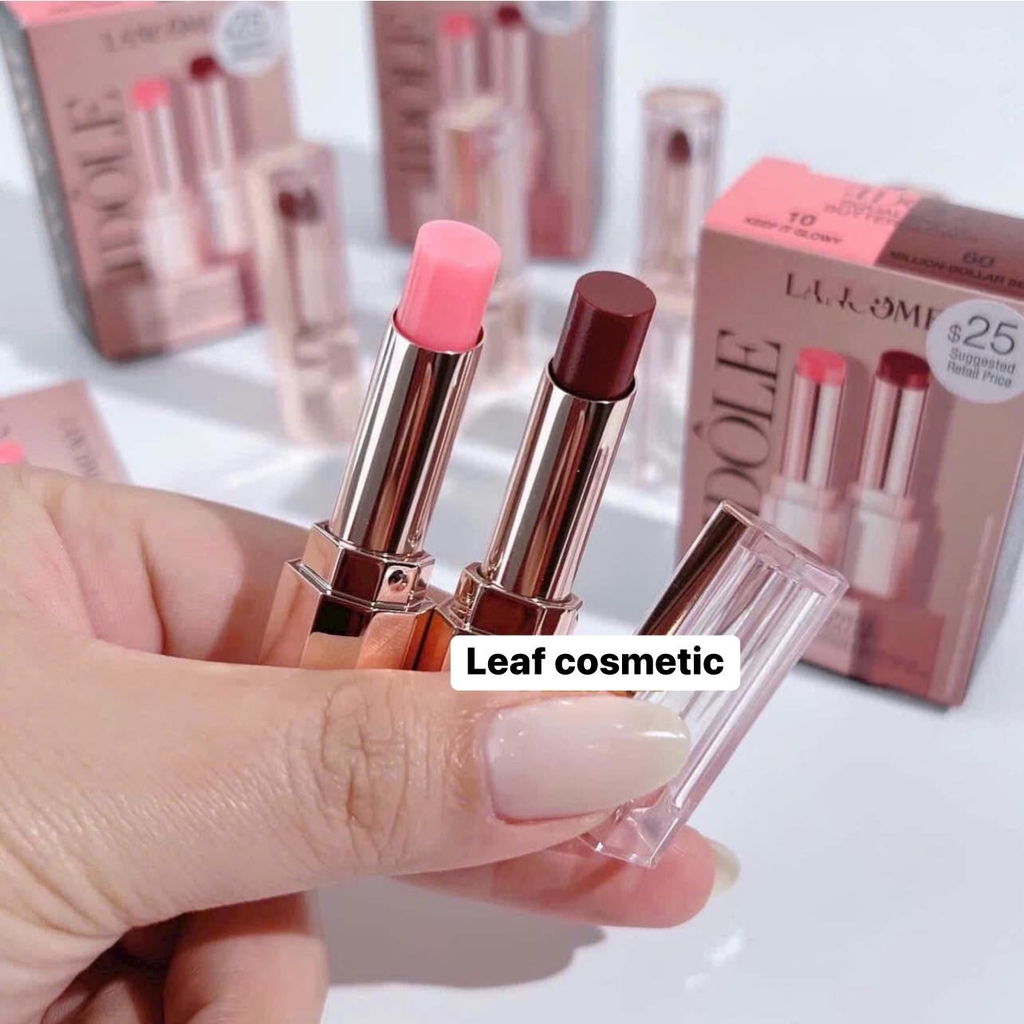 Set Son Dưỡng Lancôme Lip Idôle Squalane 12 Butterglow Mini (Màu 10 & Màu 60)