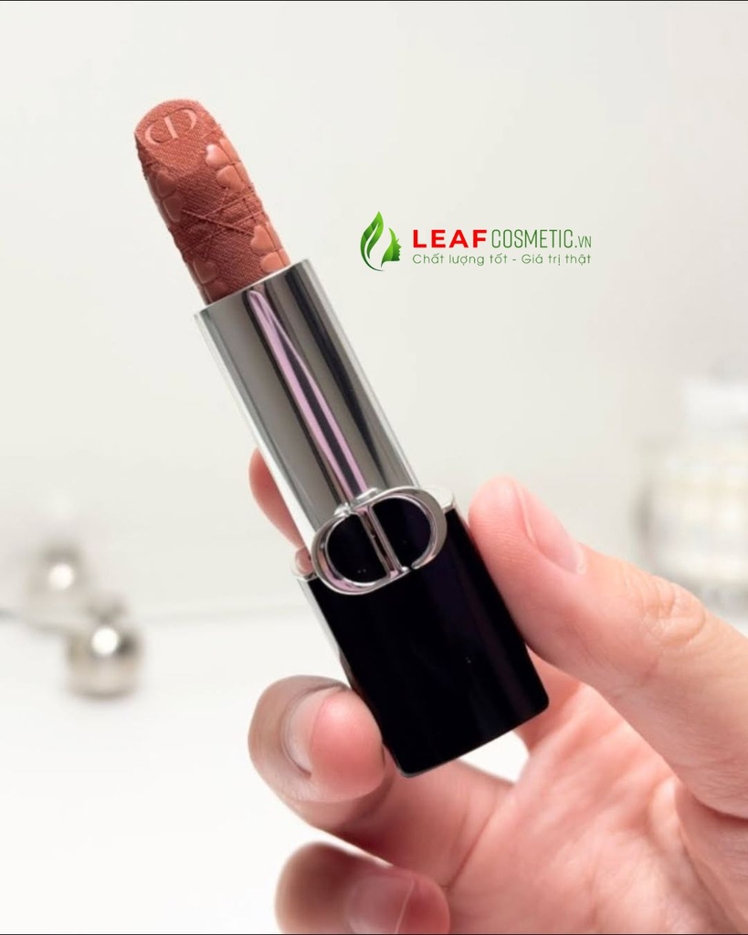 Son Thỏi Dior Rouge Dior Velvet 211 Fortunate - Màu Cam Nude (Limited 2026 Cỏ 4 Lá)