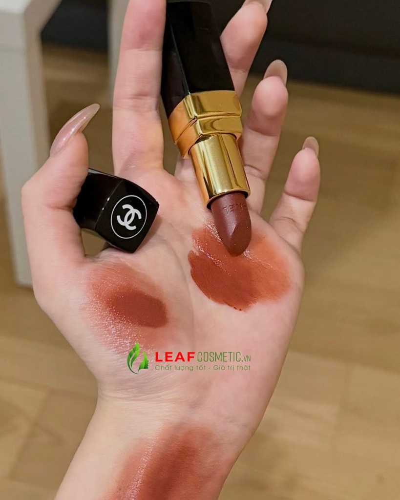 Son Chanel Rouge Coco Longwear Satin Lipstick 112 Opportunity – Màu Đỏ Nâu Caramel